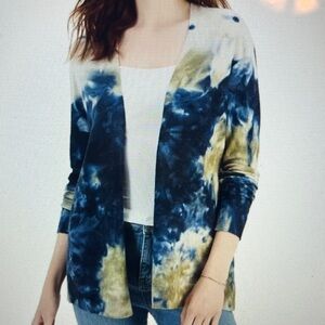 New! Style & Co Tie Dye Open Front Cardigan Size 3X NWT